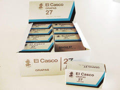 GRAPAS EL CASCO GALVANIZADAS Nº 27 | 16 UNIDADES | (PARDO)