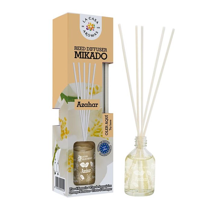 MIKADO TE AZAHAR 50ML | CASA AROMAS/FLOR DE MAYO | ENVASE 6 UDS. UNIDAD | 8428390041519 Imagen principal del producto