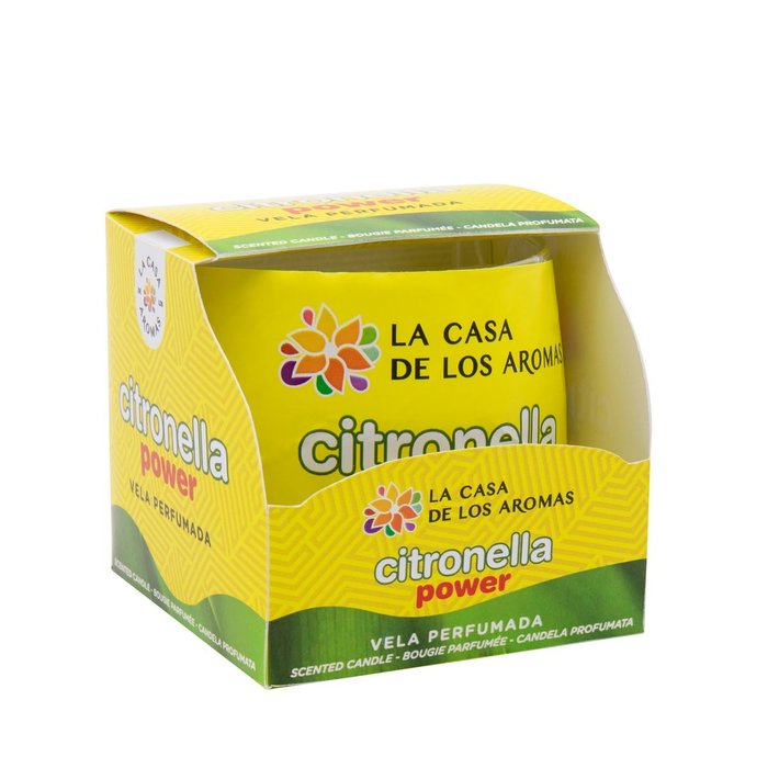 VASO VELA CITRONELA 100GR | CASA AROMAS/FLOR DE MAYO | ENVASE 12 UDS. UNIDAD | 8428390049850 Imagen principal del producto