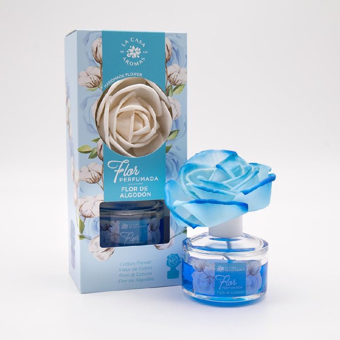 AMBIENTADOR MIKADO FLOR ALGODON 65ML | CASA AROMAS/FLOR DE MAYO | ENVASE 9 UDS. UNIDAD | 8428390059514 Imagen principal del producto