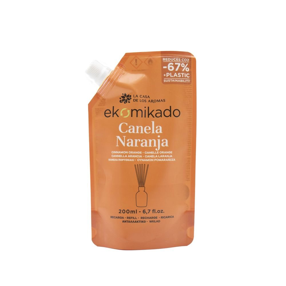 Ekomikado Canela Naranja 200ml Recarga Mikado CASA Aromas Imagen principal del producto