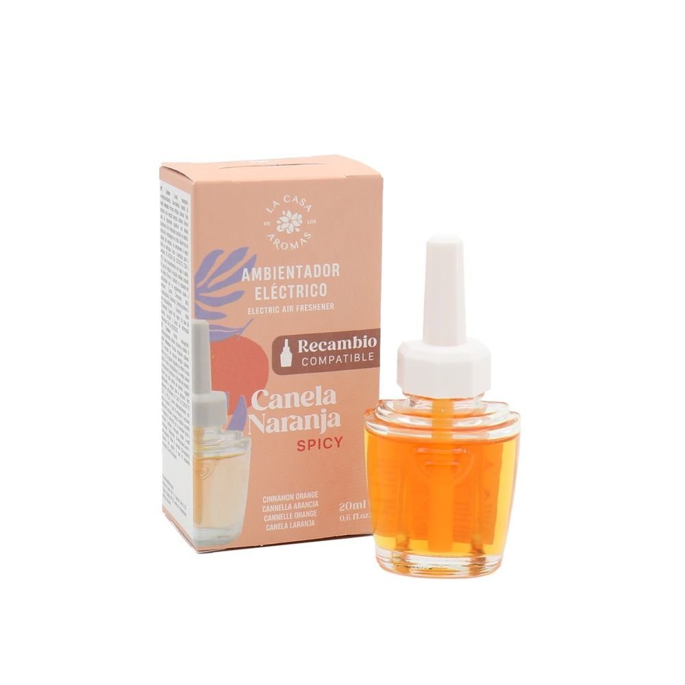 Recambio Ambientador Eléctrico Canela Naranja 20 ml Mik CASA Aromas Imagen principal del producto