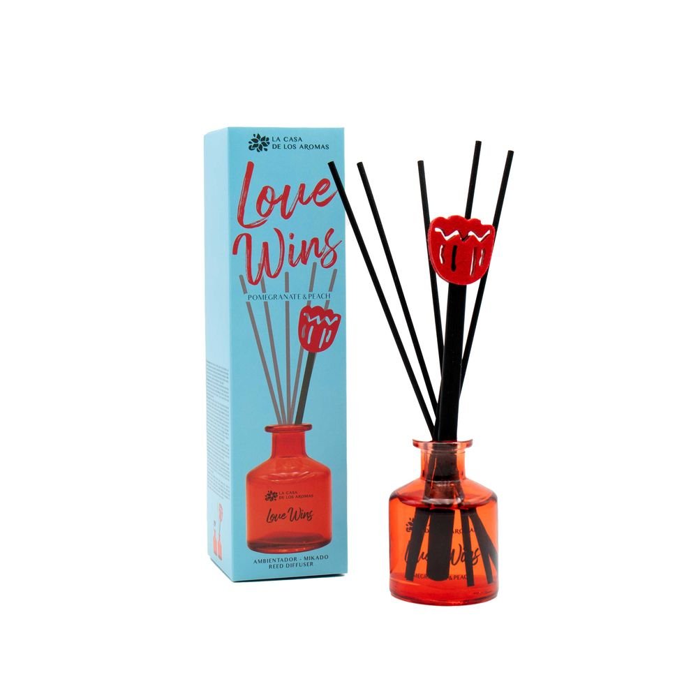 MIKADO FUNNY LOVE WINS 50ML | CASA AROMAS/FLOR DE MAYO | ENVASE 12 UDS. UNIDAD | 18428390063518 Imagen principal del producto