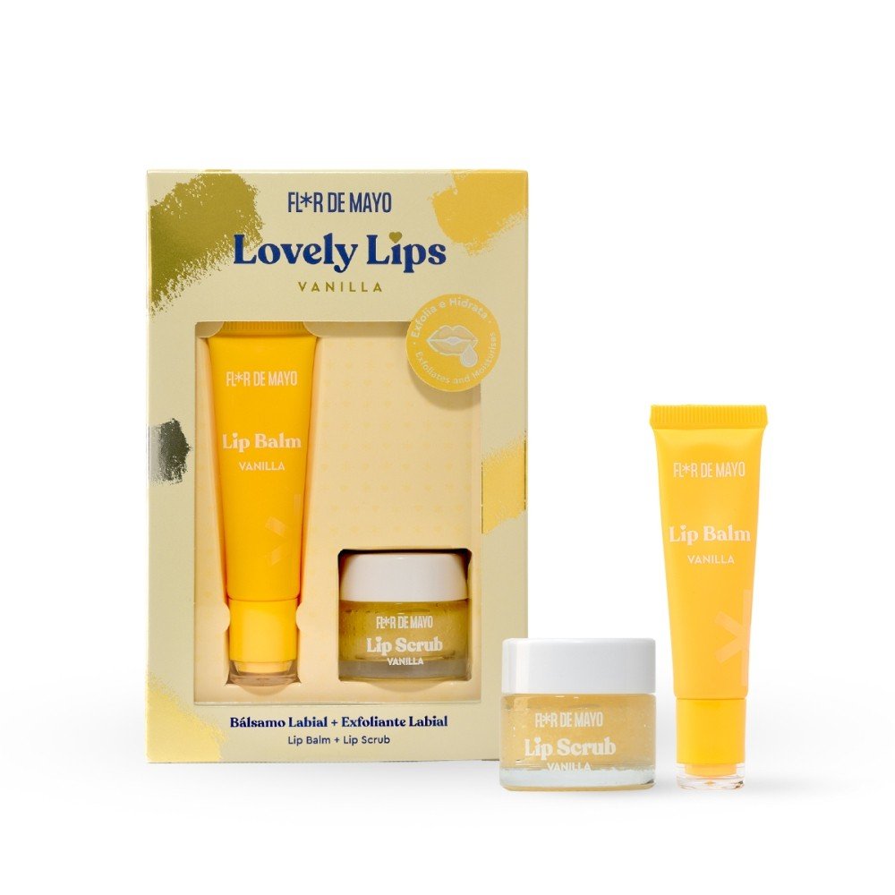 Set Cuidado Labial Balsamo y Exfoliante Lovely Vainilla CASA Aromas Flor de Mayo
