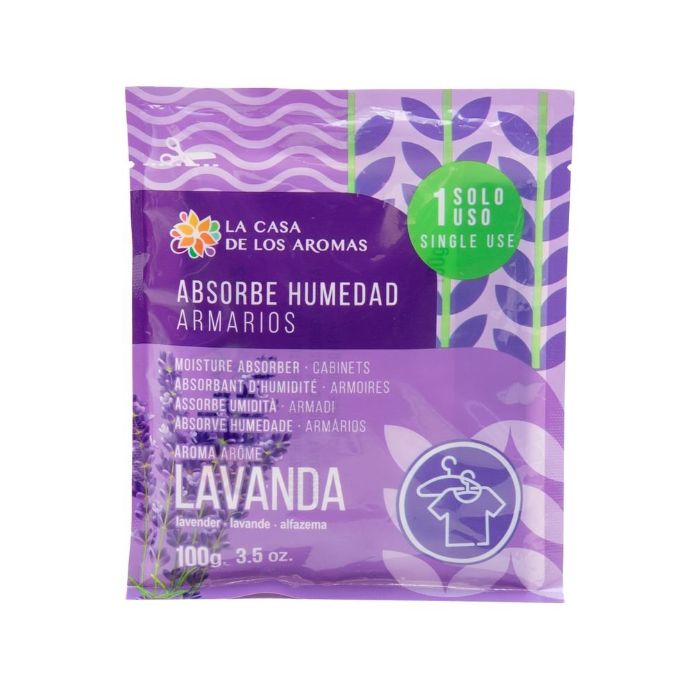 Absorbe humedades colgador lavanda 100g, pack de 12