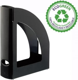 Revisteros de plástico negro opaco Archivo 2000 pack de 6