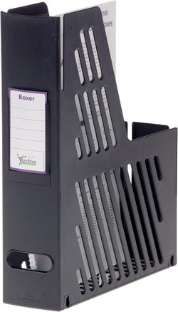 Revistero plástico negro Archivo 2000 para organización
