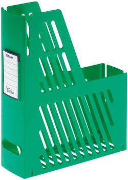 Revistero plástico verde Archivo 2000 para organización