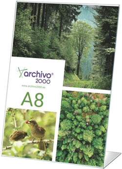 Expositor de Sobremesa Forma L A8 Vertical Marca Archivo 2000