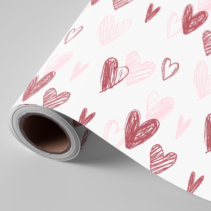 PAPEL REGALO BOBINA 31CM 2K CORAZONES | WONDER WRAPPER | 1 UNIDAD | 8429640000034 Imagen principal del producto