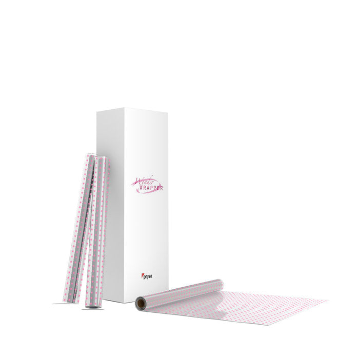 Bobina Papel Celofán Topos Rosas 0,8x50m 35 Micras WONDER WRAPPER Imagen principal del producto