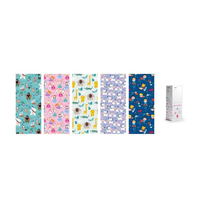 Exp 50 Rollitos 70x200cm Papel de Regalo Infantil