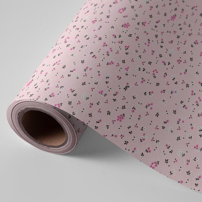 PAPEL REGALO BOBINA 62CM 4K FLORECILLAS | WONDER WRAPPER | 1 UNIDAD | 8429640000645