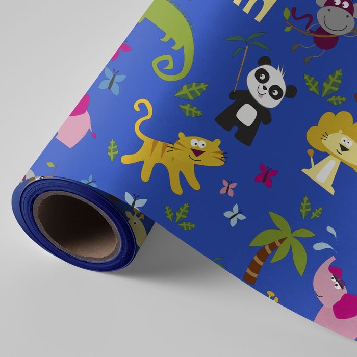BOBINA REGALO 31CM 2KG INFANTIL JUNGLA | WONDER WRAPPER | 1 UNIDAD | 8429640002229 Imagen principal del producto