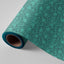Papel regalo bobina 62 cm flores verdes WONDER WRAPPER
