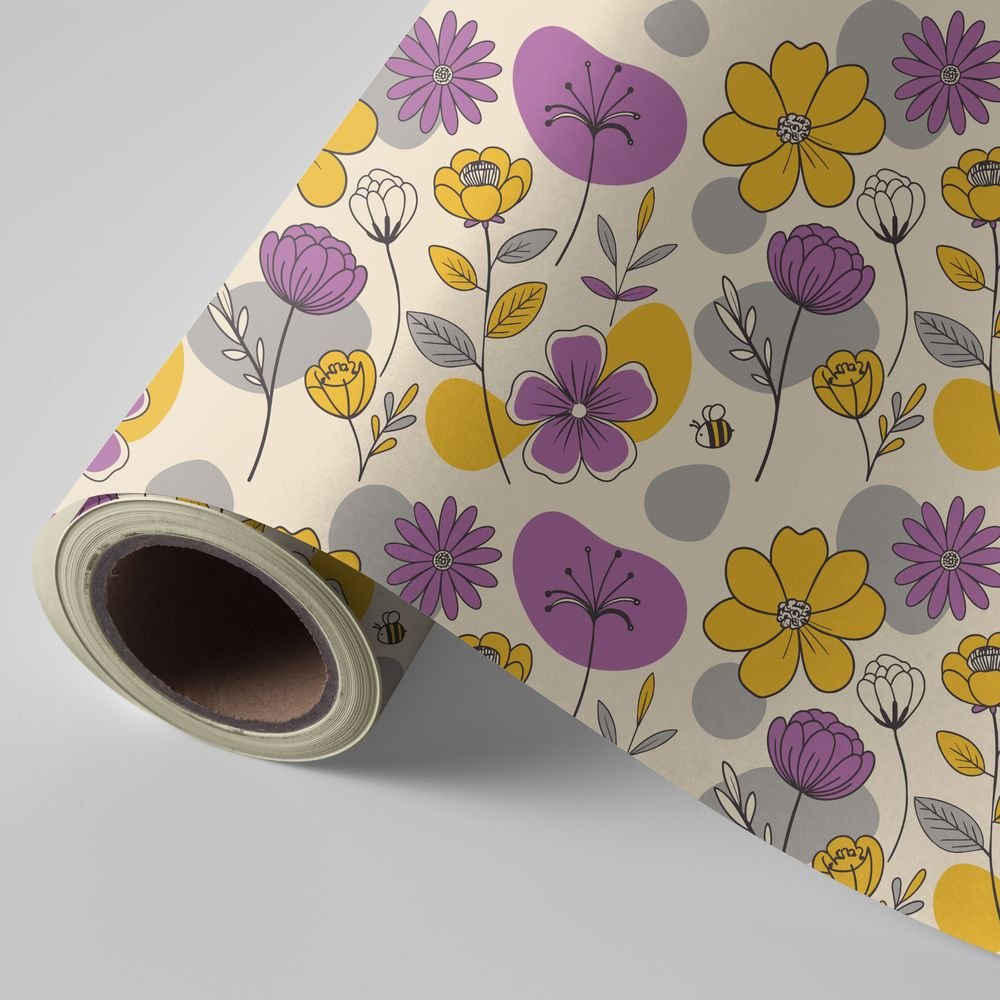 Papel regalo Bobina 62 cm Bouquet Flores Wonder Wrapper Imagen principal del producto