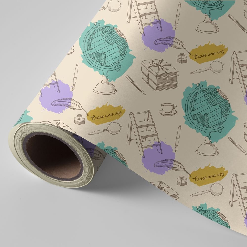 Papel regalo bobina 62 cm Wonder Wrapper Vintage