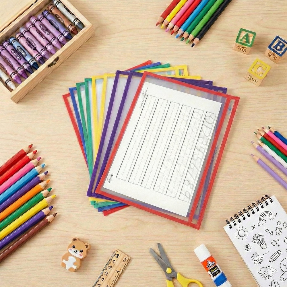 Fundas pizarra reutilizables A4 Pryse, pack 10 unidades