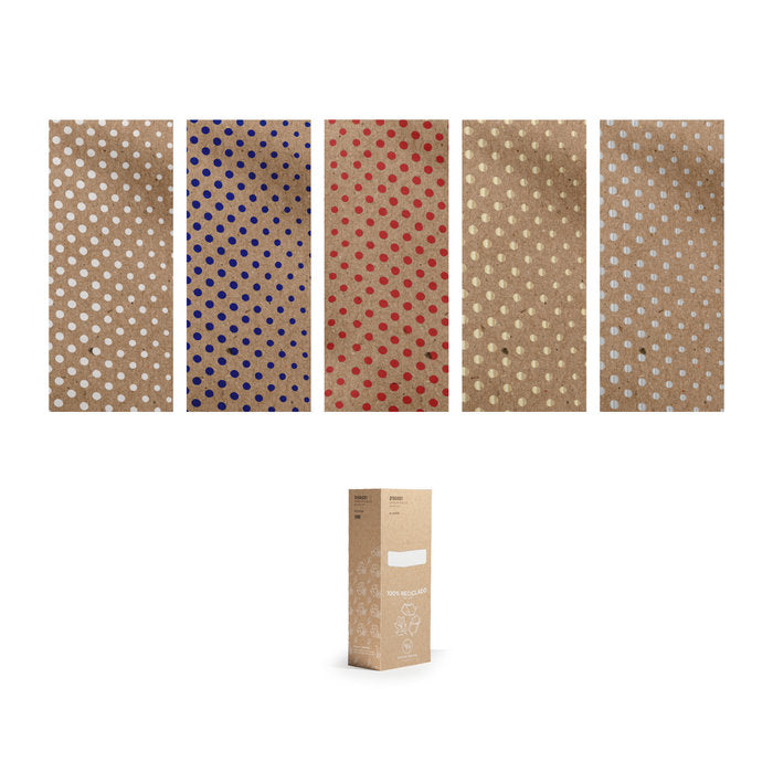 EXPOSITOR 50 ROLLOS PAPEL REGALO KRAFT MIL PUNTOS 70X200 | WONDER WRAPPER | ENVASE 50 UDS. UNIDAD | 8429640020315 Imagen principal del producto