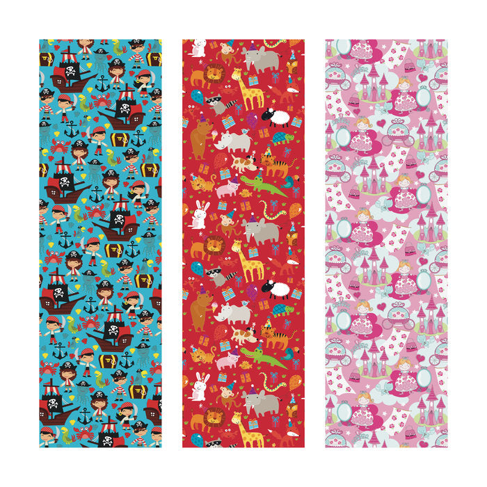 Expositor 30 Rollos Papel Regalo Infantil Surtidos WONDER WRAPPER