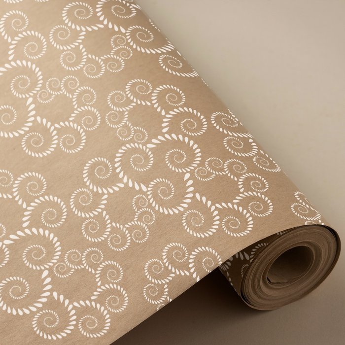 Papel regalo bobina 62 cm 4 unidades Wonder Wrapper Kraft reciclado