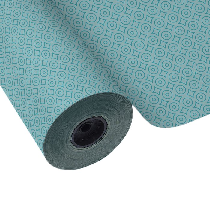 PAPEL REGALO BOBINA 62CM 4K GEOMETRICO CIRCULOS CELESTE | WONDER WRAPPER | 1 UNIDAD | 8429640022517 Imagen principal del producto