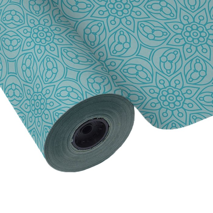 PAPEL REGALO BOBINA 62CM 4K TODO AÑO MANDALA AZUL | WONDER WRAPPER | 1 UNIDAD | 8429640022609