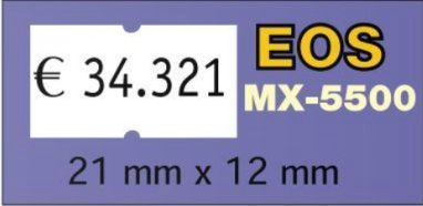 ROLLO ETIQUETAS 22X12 BLANCA REM 10 + 2 | 10 UNIDADES | (PRYSE, S,A,)