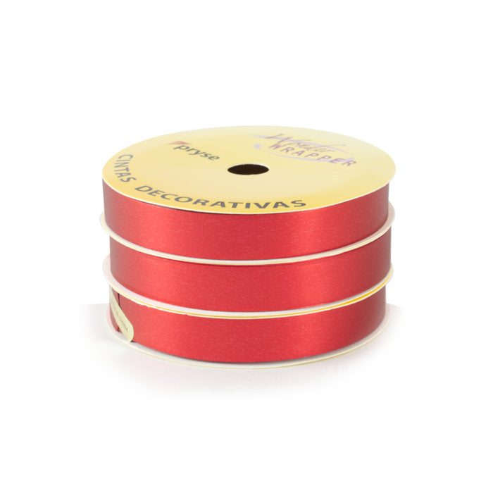 PACK 3 CINTAS REGALO ROJO METALIZADO 13MMX10M | PRYSE, S,A, | 1 UNIDAD | 8429640324017 Imagen principal del producto