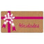 Rollo 300 Etiquetas 59x30 Kraft Felicidades Lazo Wonder Wrapper