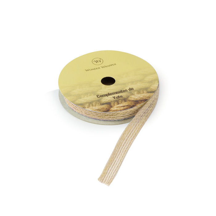 CINTA DE YUTE 10MM 3METROS NATURAL | WONDER WRAPPER | 1 UNIDAD | 8429640329517 Imagen principal del producto
