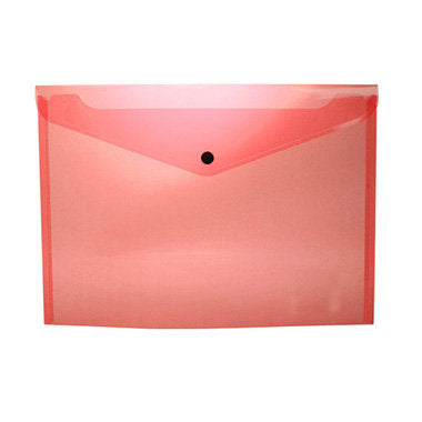 Sobre portadocumentos PP A4 con broche rojo PRYSE