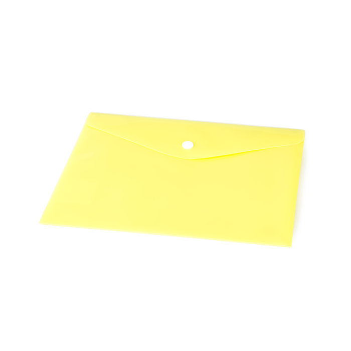 Sobre portadocumentos PP A5 con broche amarillo pastel PRYSE Imagen principal del producto