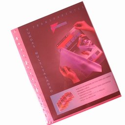 Pack 10 Fundas Multitaladro A4 Twill Rojo PRYSE