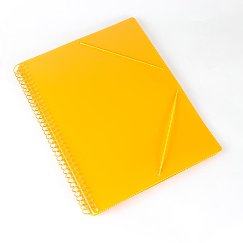 CARPETA ESPIRAL 20 FUNDAS A4 CON BOLSILLO NARANJA PASTEL | 1 UNIDADES | (PRYSE, S,A,) Imagen principal del producto