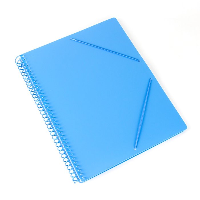 CARPETA ESPIRAL 30 FUNDAS A4 BOLSILLO AZUL PASTEL | 1 UNIDADES | (PRYSE, S,A,)