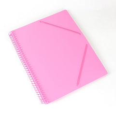 CARPETA ESPIRAL 30 FUNDAS A4 BOLSILLO ROSA PASTEL | 1 UNIDADES | (PRYSE, S,A,)