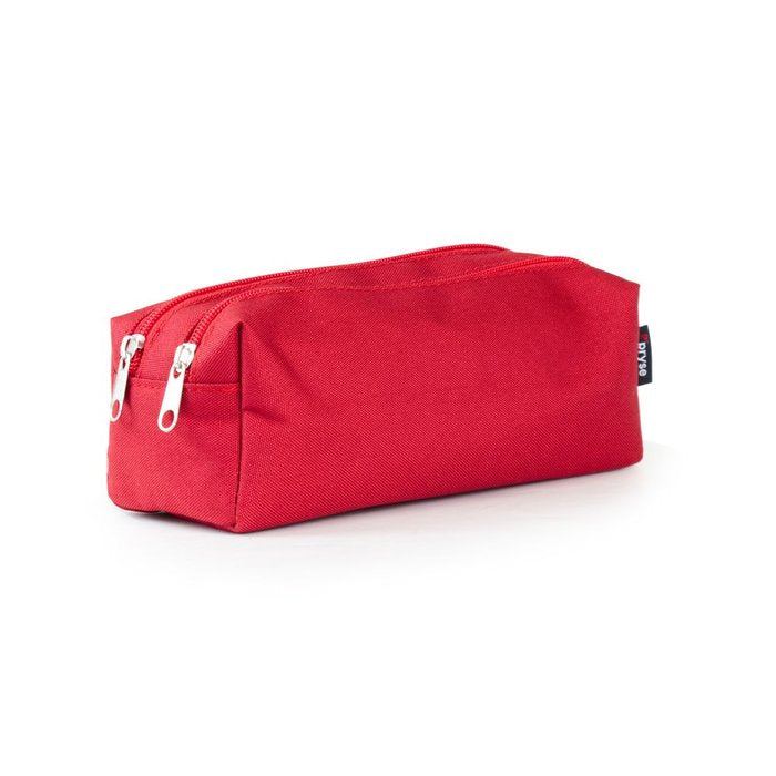 PORTATODO DOBLE CUADRADO 2 CREMALLERAS 22,5X7,5X 8CM ROJO | PRYSE, S,A,