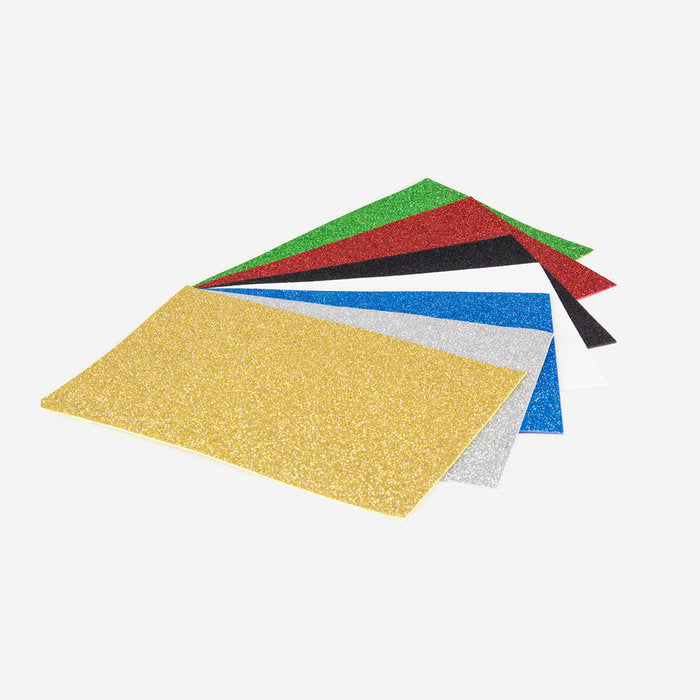 LAMINA GOMA EVA PURPURINA 40X60CM AZUL PACK 10 UDS | 1 UNIDADES | (PRYSE, S,A,)