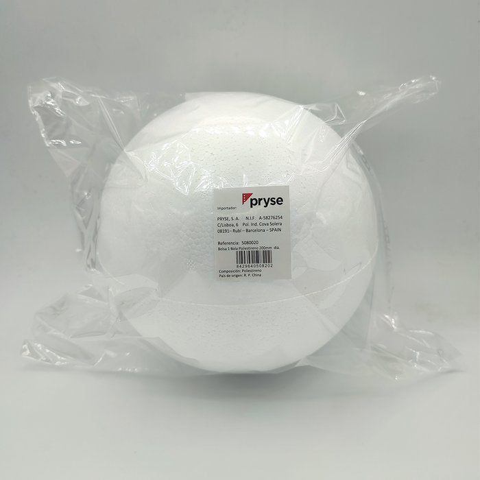 BOLSA 1 BOLA POLIESTIRENO 150MM ø | 1 UNIDADES | (PRYSE, S,A,) Imagen principal del producto