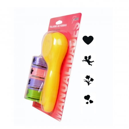 TALADRO MANUALIDADES 1,91CM 4 FORMAS SURTIDAS 5099002 | 1 UNIDADES | (PRYSE, S,A,)