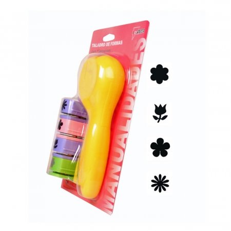 TALADRO MANUALIDADES 1,91CM 4 FORMAS SURTIDAS 5099004 | 1 UNIDADES | (PRYSE, S,A,)