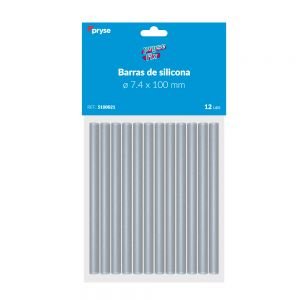 BOLSA 12 BARRAS SILICONA 7,4X100MM | 12 UNIDADES | (PRYSE, S,A,)