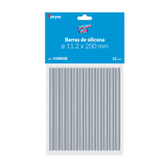 PACK 12 BARRAS SILICONA 11,2X200MM | 1 UNIDADES | (PRYSE, S,A,)