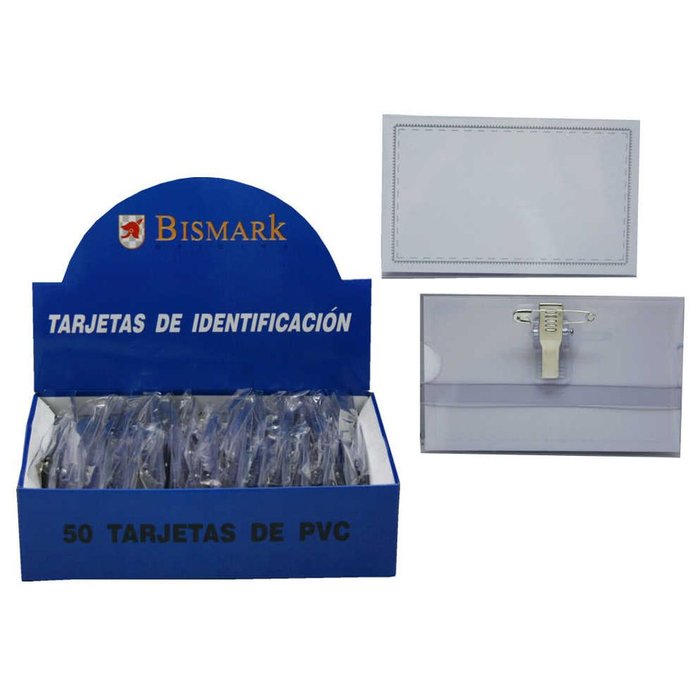 Tarjeta identificación 57x90 mm Poessa Bismark Básico Pack 10 unidades Imagen principal del producto
