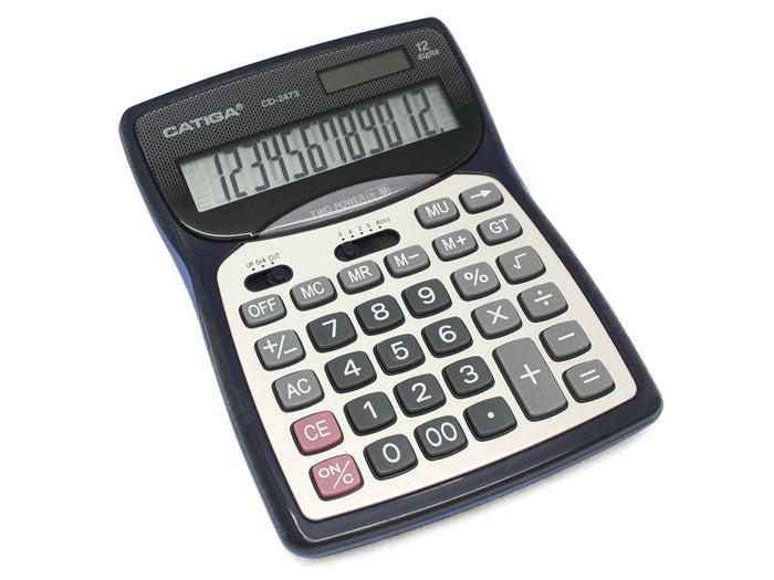 CALCULADORA 12 DIGITOS GRANDES BISMARK | 1 UNIDADES | (POESSA BISMARK BASICO) Imagen principal del producto