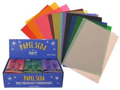 PAPEL SEDA BOLSA 10 HOJAS MISMO COLOR Y COLORES SURTIDO | 30 UNIDADES | (POESSA BISMARK BASICO)