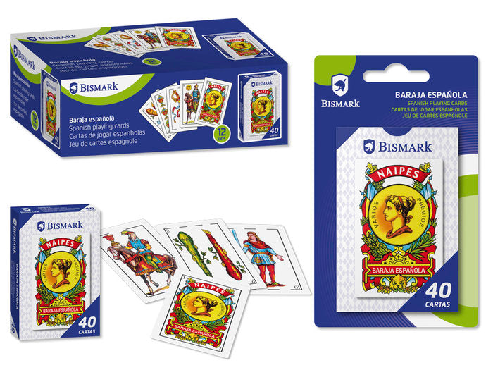 BARAJA ESPAÑOLA 40 CARTAS | POESSA BISMARK REGALO | ENVASE 12 UDS. UNIDAD | 18430173152067
