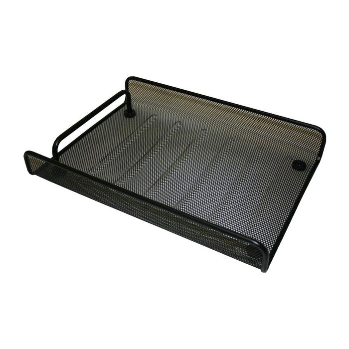 Bandeja Metalica Rejilla 24,5x4x35cm Negro