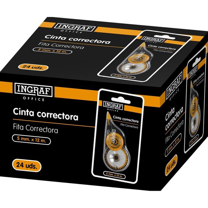 CORRECTOR CINTA OFFICE CLUB 12M | 24 UNIDADES | (INGRAF) Imagen principal del producto
